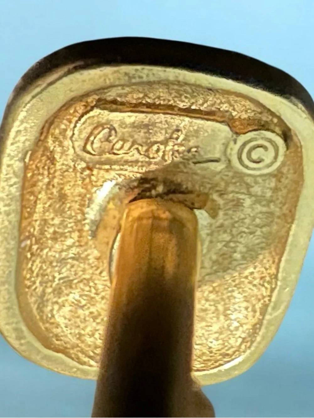 Vintage Carolee Cartouche Egyptian hieroglyphic Cuff links.